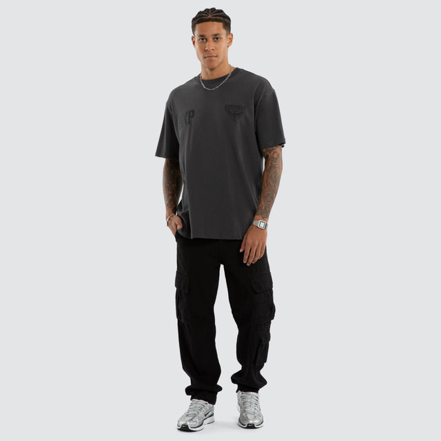 Essendon Bombers Champions Box Fit Tee Asphalt