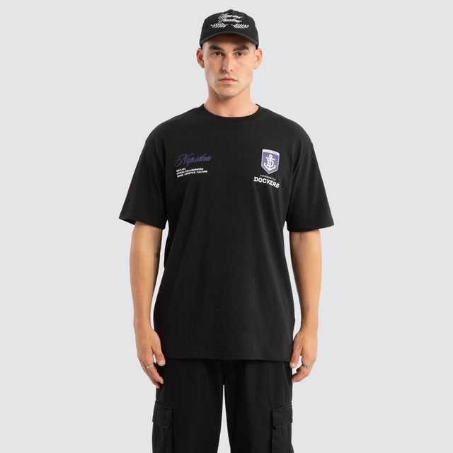 Fremantle Dockers AFL Season Tee Jet Black