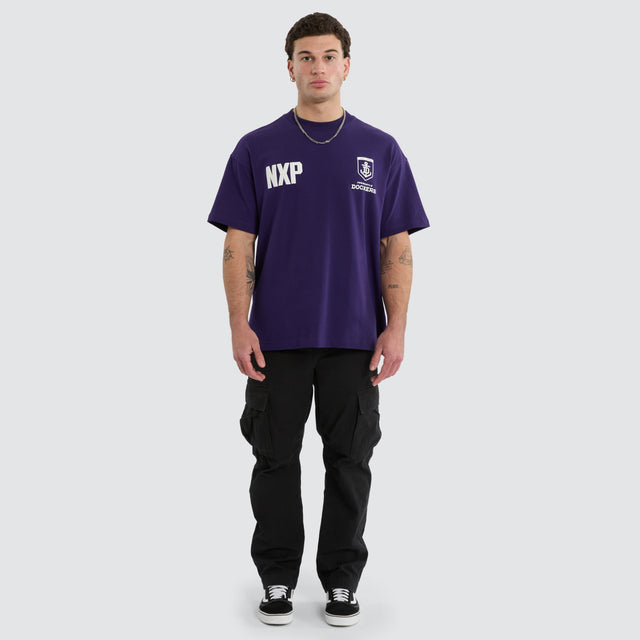 Fremantle Dockers Archive Raptor Tee Purple