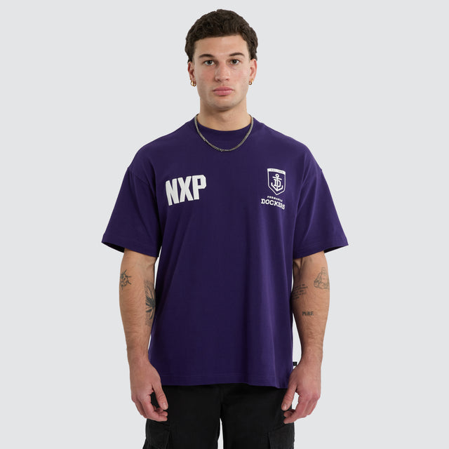 Fremantle Dockers Archive Raptor Tee Purple