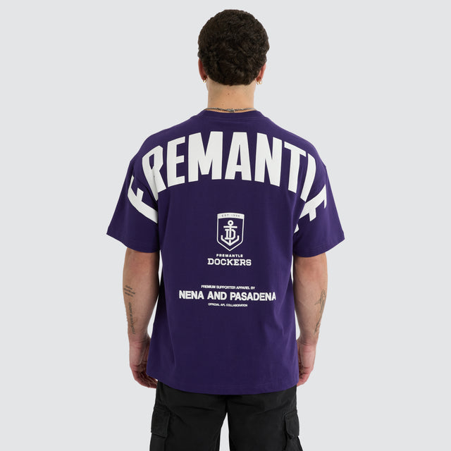 Fremantle Dockers Archive Raptor Tee Purple