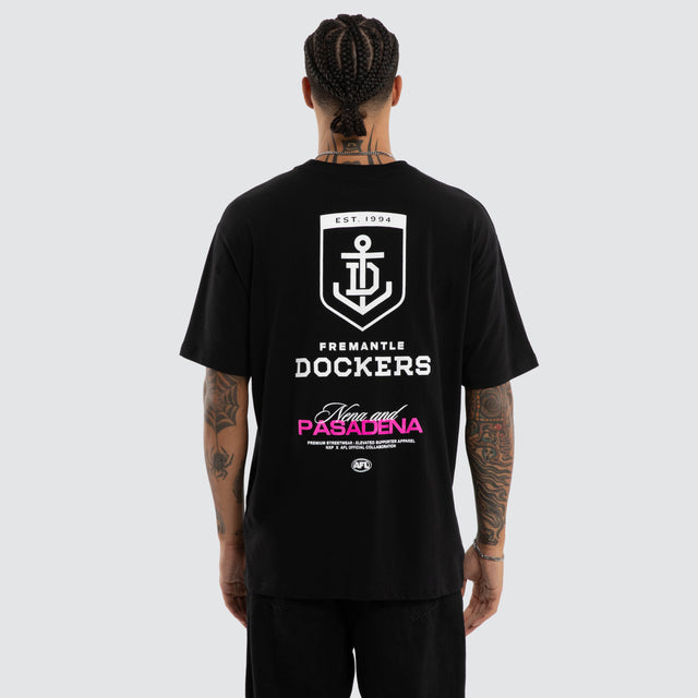 Fremantle Dockers Grand Box Fit Tee Jet Black