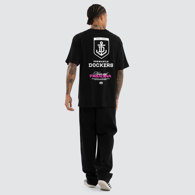 Fremantle Dockers Grand Box Fit Tee Jet Black