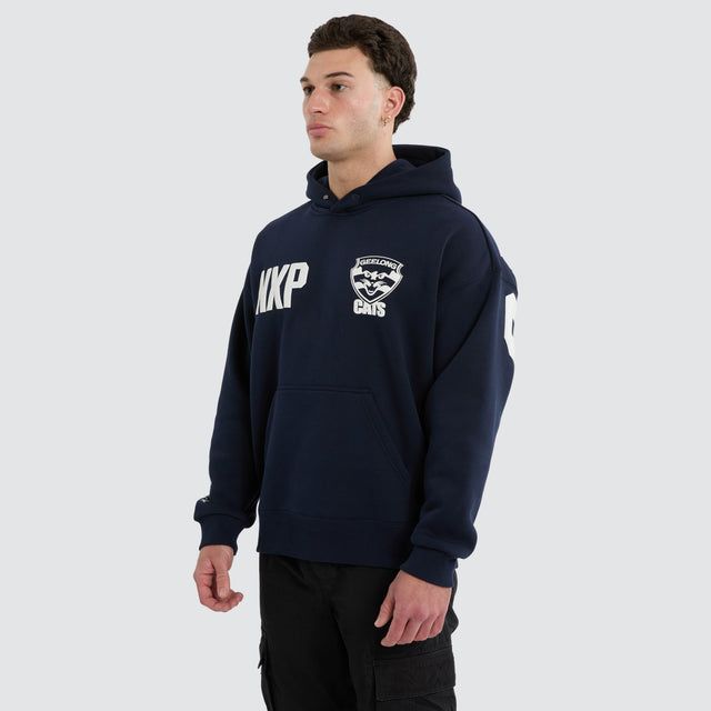 Geelong Cats Top Tier Hoodie Navy