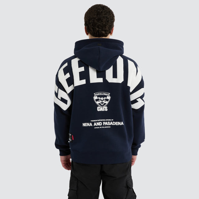 Geelong Cats Top Tier Hoodie Navy