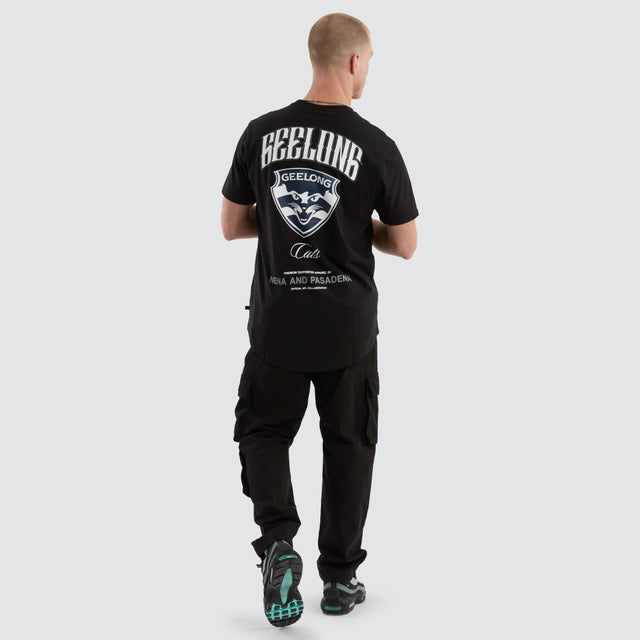 Geelong Cats Legend Tee Jet Black