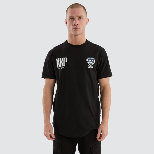 Geelong Cats Legend Tee Jet Black