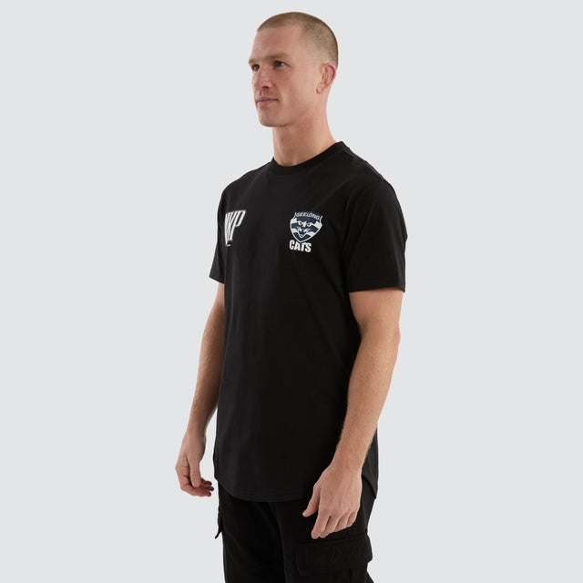 Geelong Cats Legend Tee Jet Black