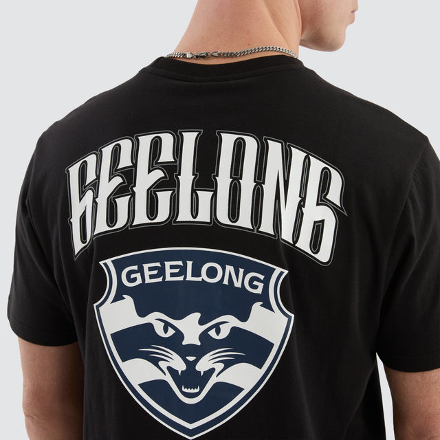 Geelong Cats Legend Tee Jet Black