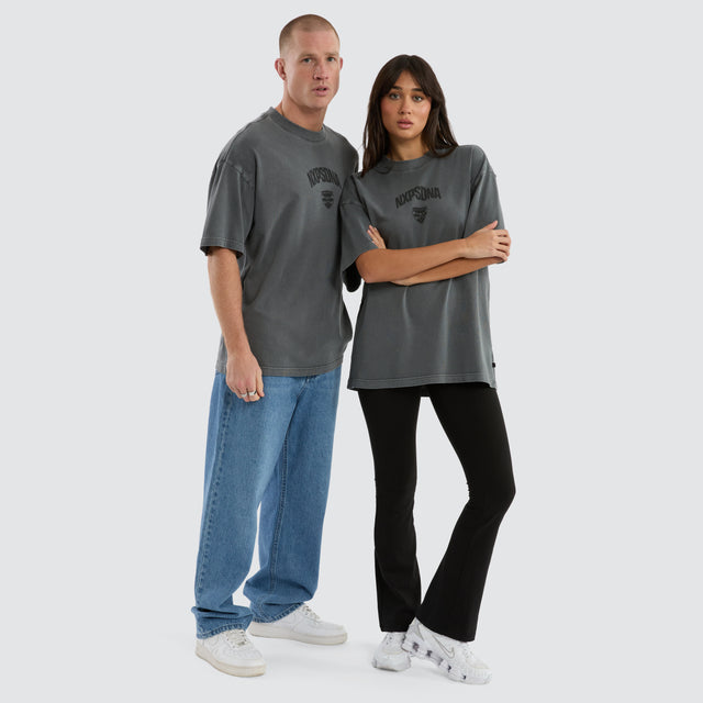 Geelong Cats Hunter Tee Pigment Charcoal