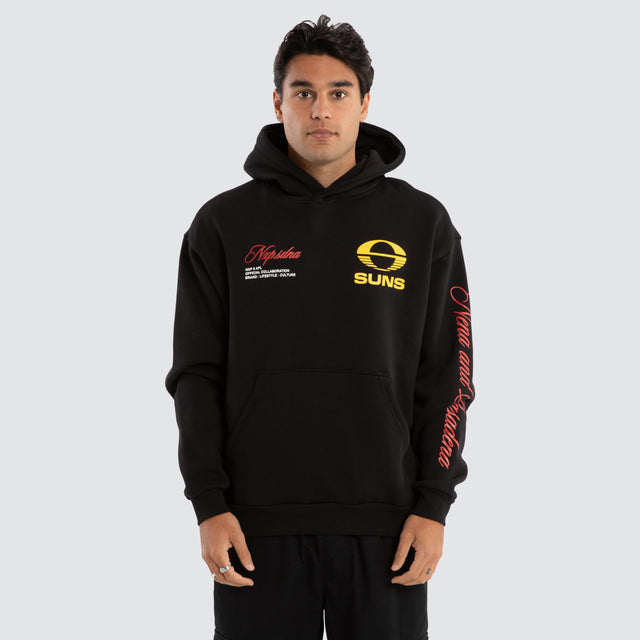 Gold Coast Suns AFL Season Hoodie Jet Black