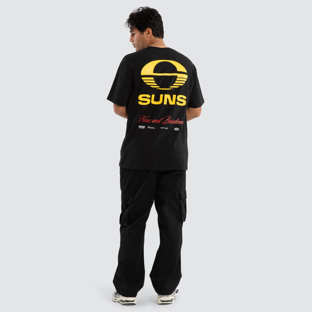 Gold Coast Suns AFL Season Tee Jet Black