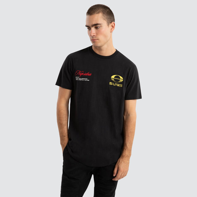 Gold Coast Suns AFL Prime Tee Jet Black