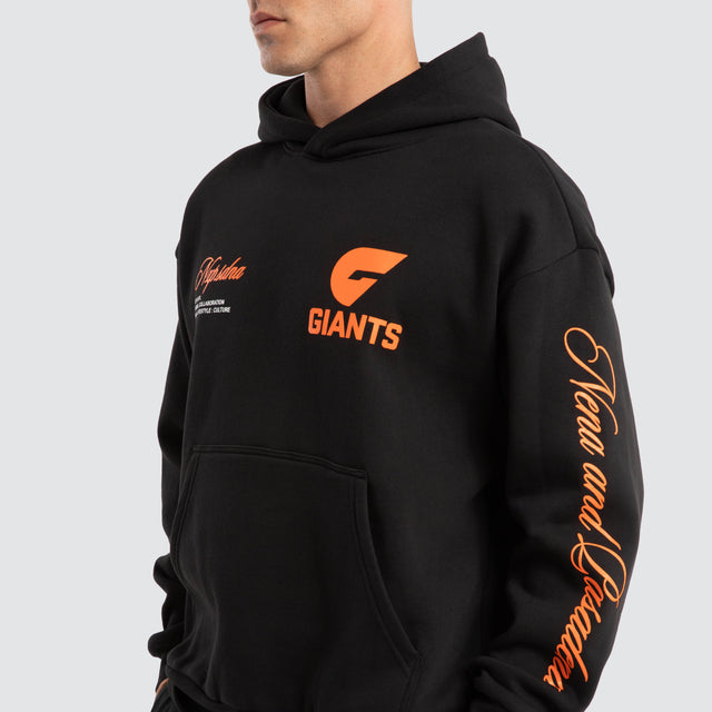 GWS Giants AFL Season Hoodie Jet Black