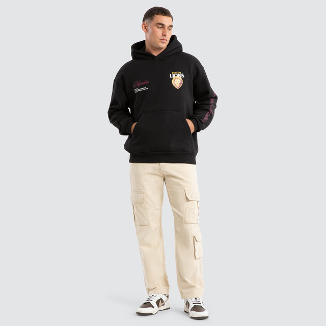 Brisbane Lions AFL Season Hoodie Jet Black