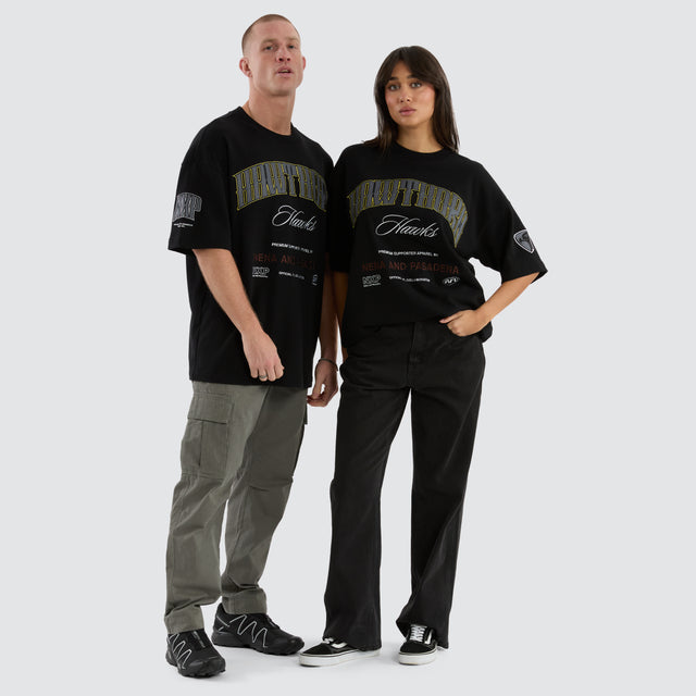 Hawthorn Hawks Game-On Loopback Tee Jet Black