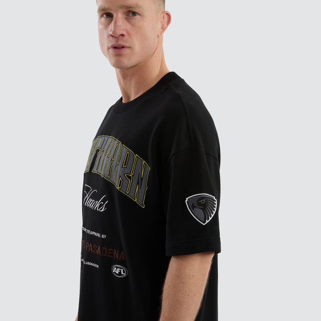 Hawthorn Hawks Game-On Loopback Tee Jet Black