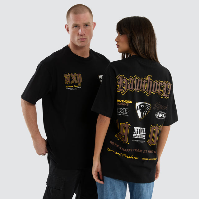 Hawthorn Hawks Fallback Tee Jet Black