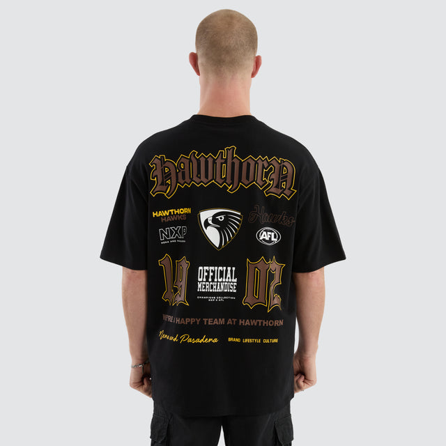 Hawthorn Hawks Fallback Tee Jet Black