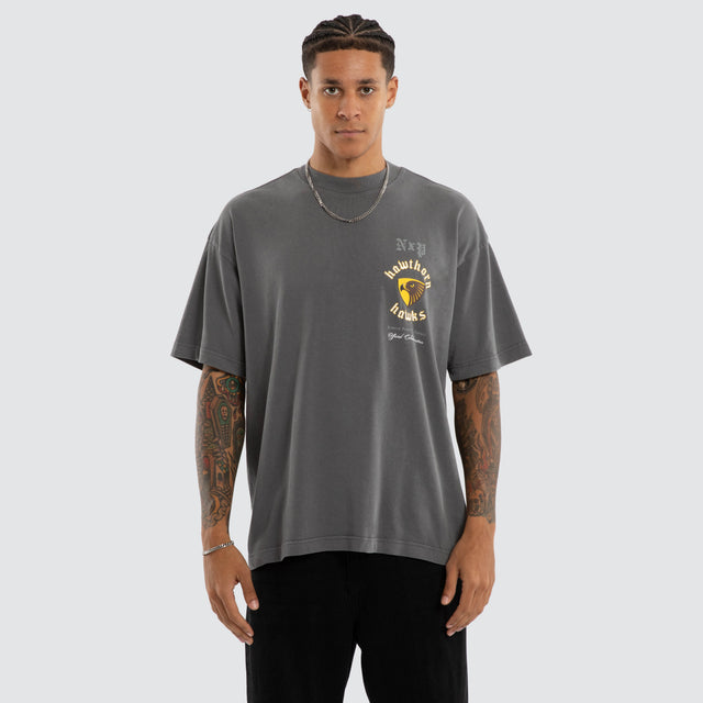 Hawthorn Hawks AFL Off-Season Tee Pigment Charcoal