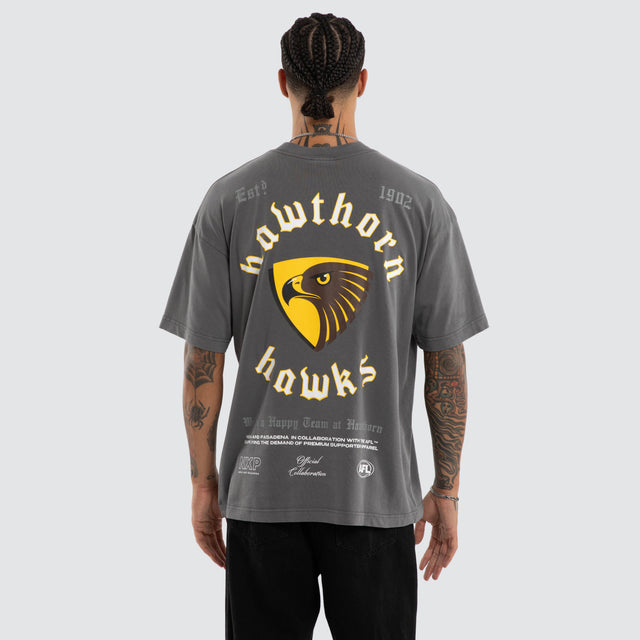 Hawthorn Hawks AFL Off-Season Tee Pigment Charcoal