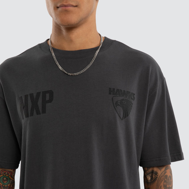 Hawthorn Hawks Champions Box Fit Tee Asphalt