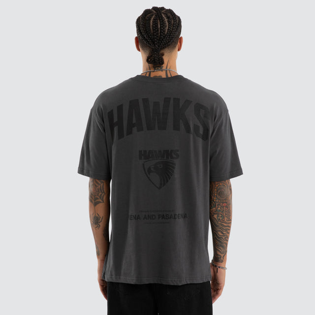 Hawthorn Hawks Champions Box Fit Tee Asphalt