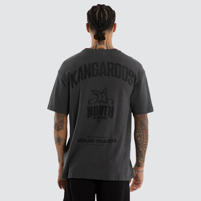 North Melbourne Kangaroos Champions Box Fit Tee Asphalt