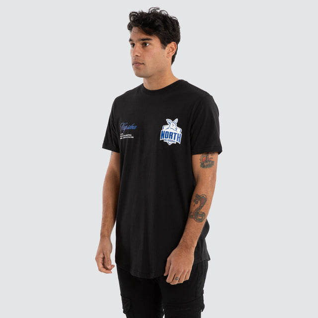 North Melbourne Kangaroos AFL Prime Tee Jet Black