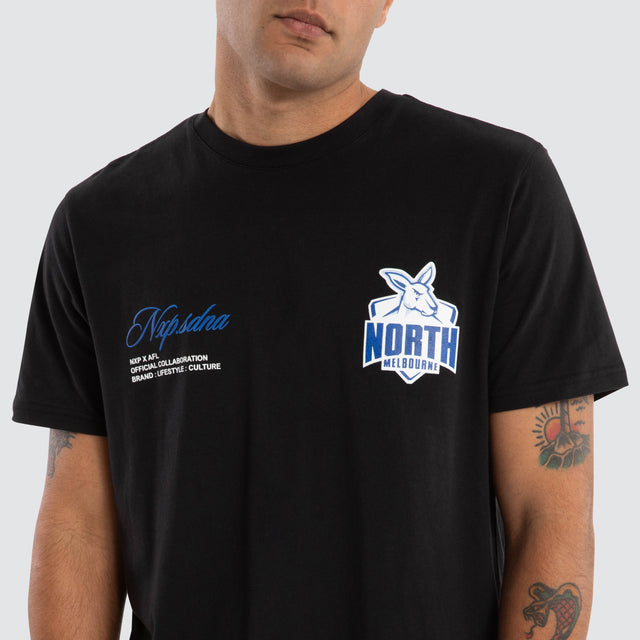 North Melbourne Kangaroos AFL Prime Tee Jet Black