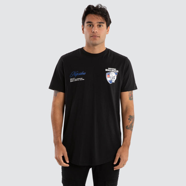 Western Bulldogs AFL Prime Tee Jet Black
