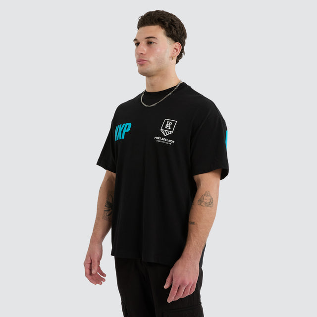 Port Adelaide Power Archive Raptor Tee Jet Black