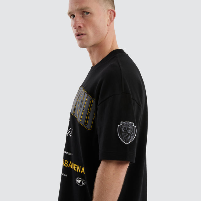 Richmond Tigers Game-On Loopback Tee Jet Black
