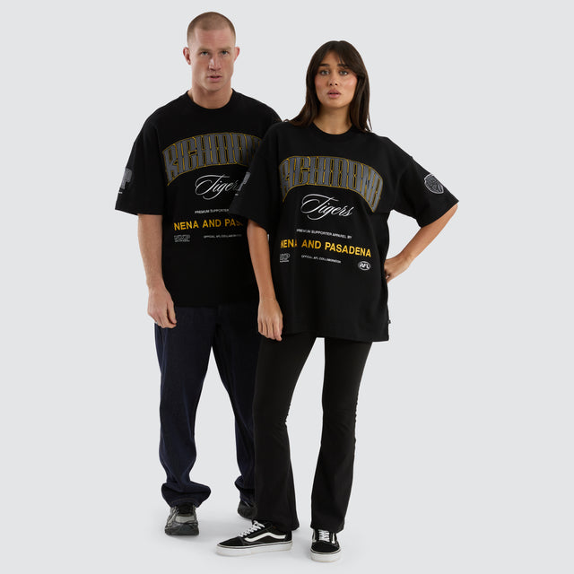 Richmond Tigers Game-On Loopback Tee Jet Black