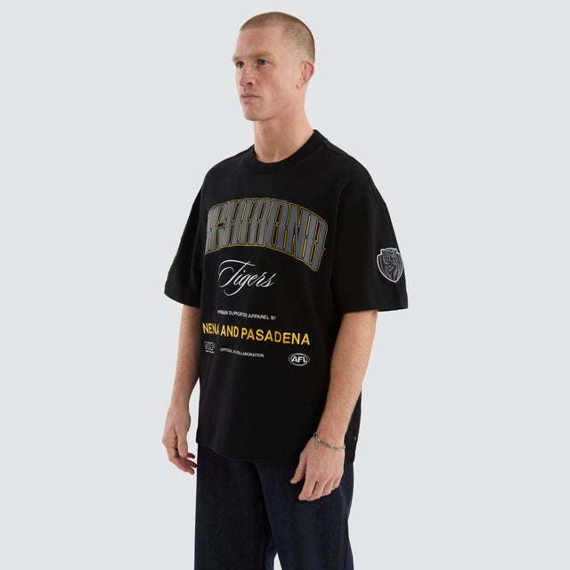 Richmond Tigers Game-On Loopback Tee Jet Black