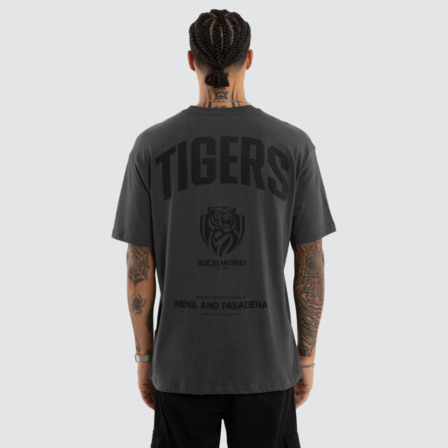 Richmond Tigers Champions Box Fit Tee Asphalt