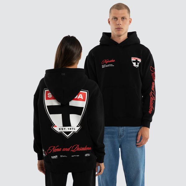 NXP X AFL St Kilda Saints Season Hoodie in Jet Black | NXP