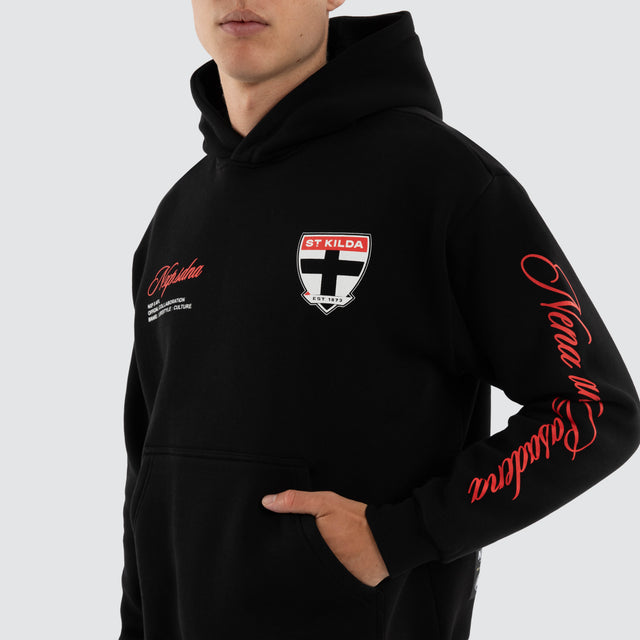 St Kilda Saints AFL Season Hoodie Jet Black