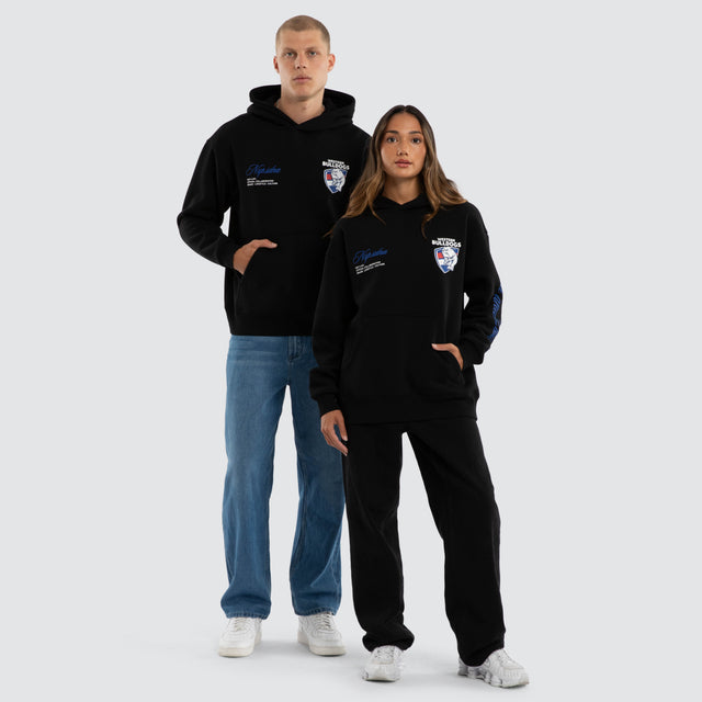 Western Bulldogs AFL Season Hoodie Jet Black
