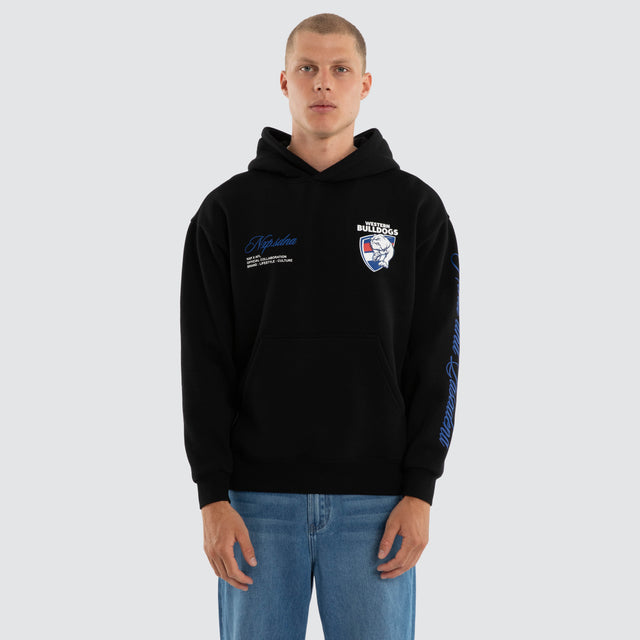 Western Bulldogs AFL Season Hoodie Jet Black