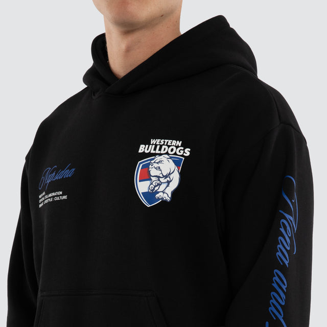 Western Bulldogs AFL Season Hoodie Jet Black