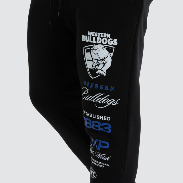 Western Bulldogs Elite Trackpant Jet Black
