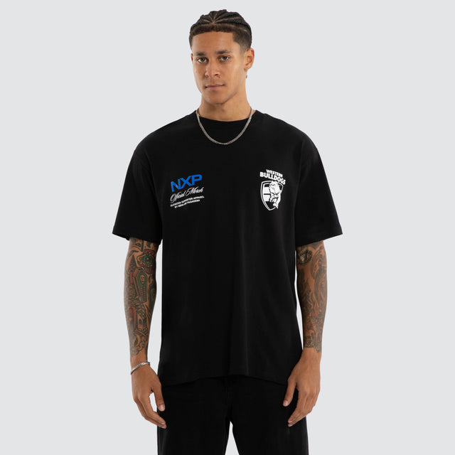 Western Bulldogs Grand Box Fit Tee Jet Black
