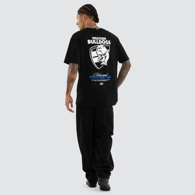 Western Bulldogs Grand Box Fit Tee Jet Black