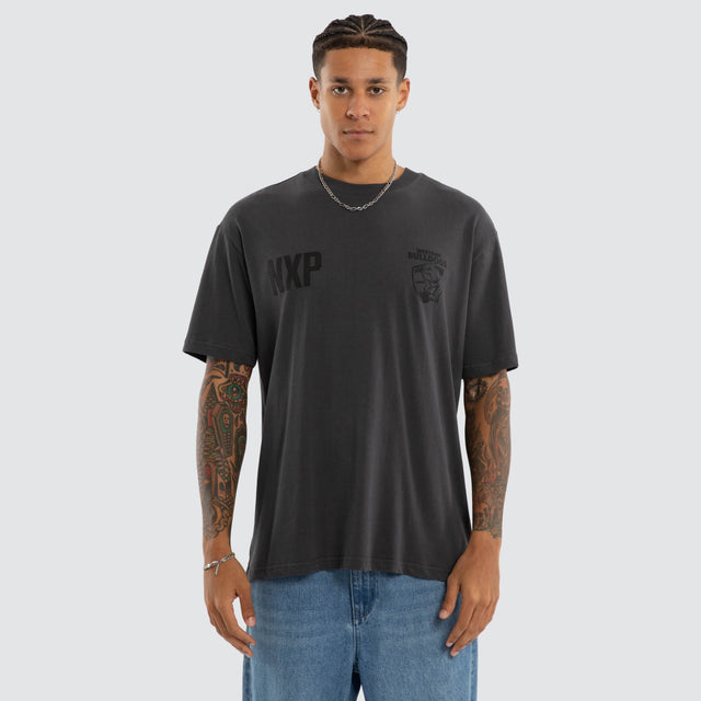 Western Bulldogs Champions Box Fit Tee Asphalt