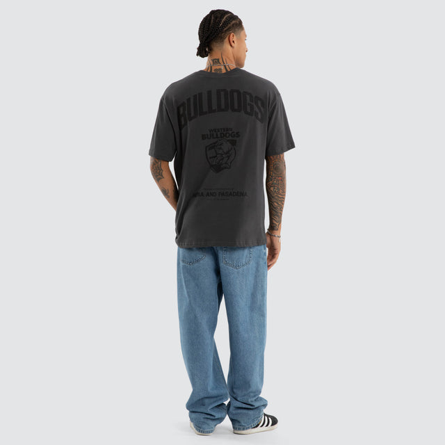 Western Bulldogs Champions Box Fit Tee Asphalt