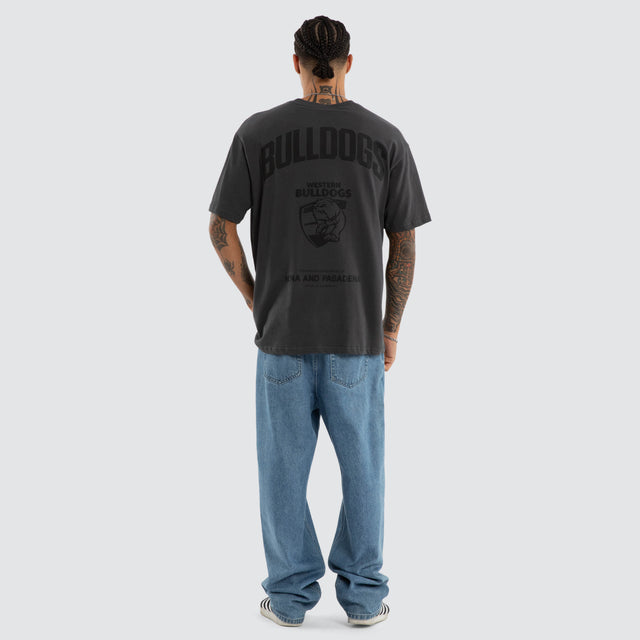 Western Bulldogs Champions Box Fit Tee Asphalt
