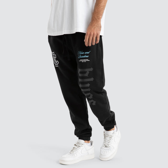 Carlton Blues AFL Cali Trackpants Jet Black