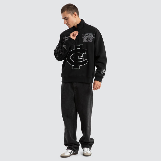 Carlton Blues AFL Mono Pullover Jet Black