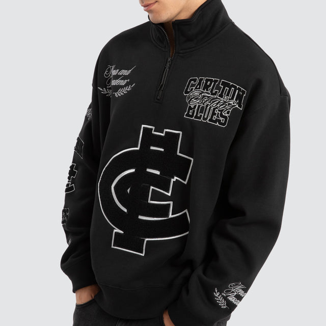 Carlton Blues AFL Mono Pullover Jet Black